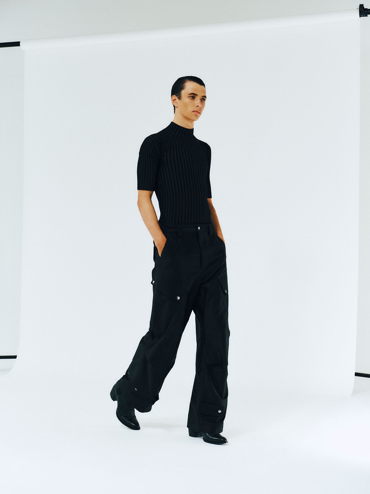 ARK / EXTRA-LONG STAPLE COTTON MOLESKIN - BLACK