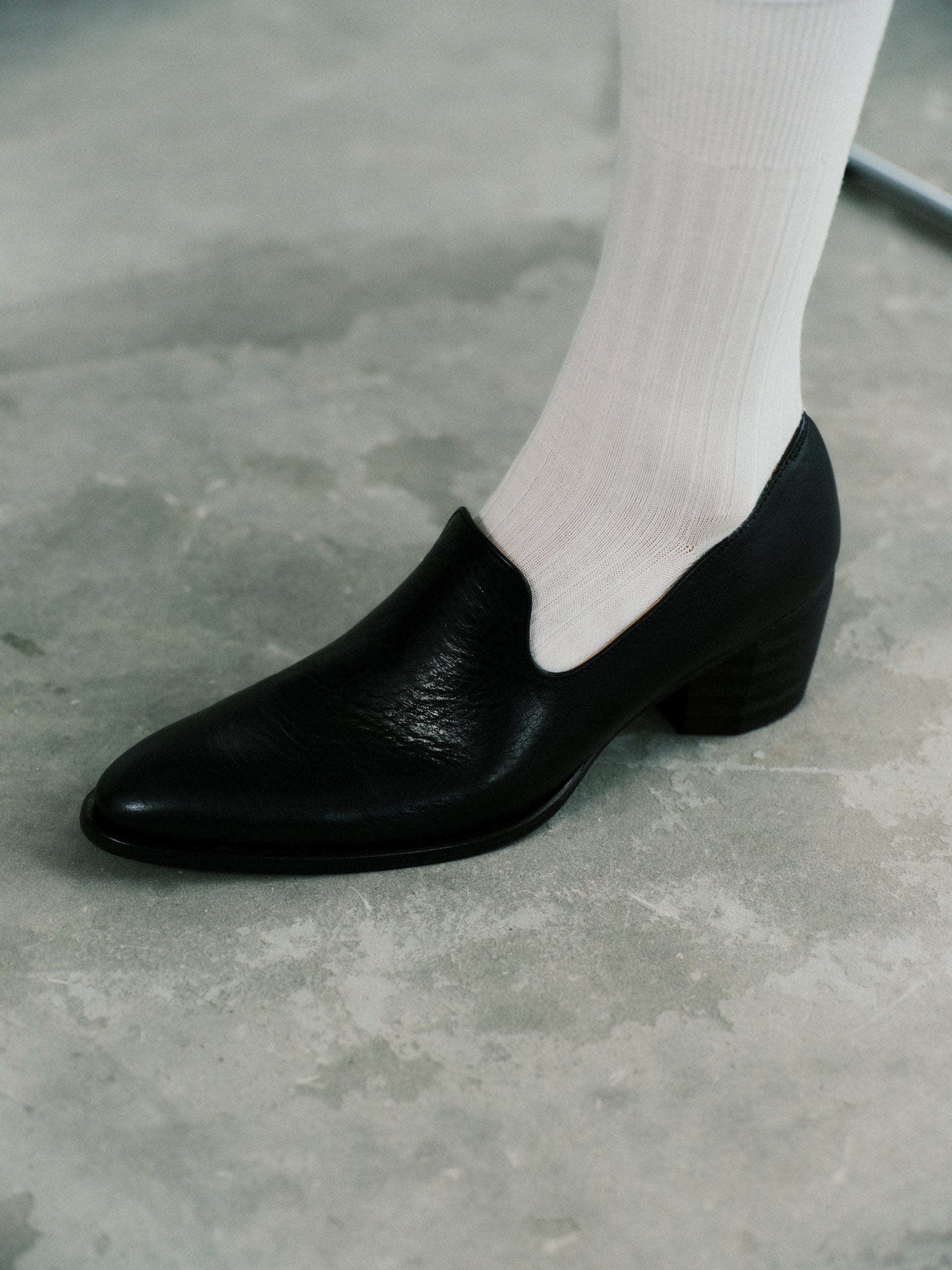 HIGH HEEL LEATHER SLIP ON – VALAADO 