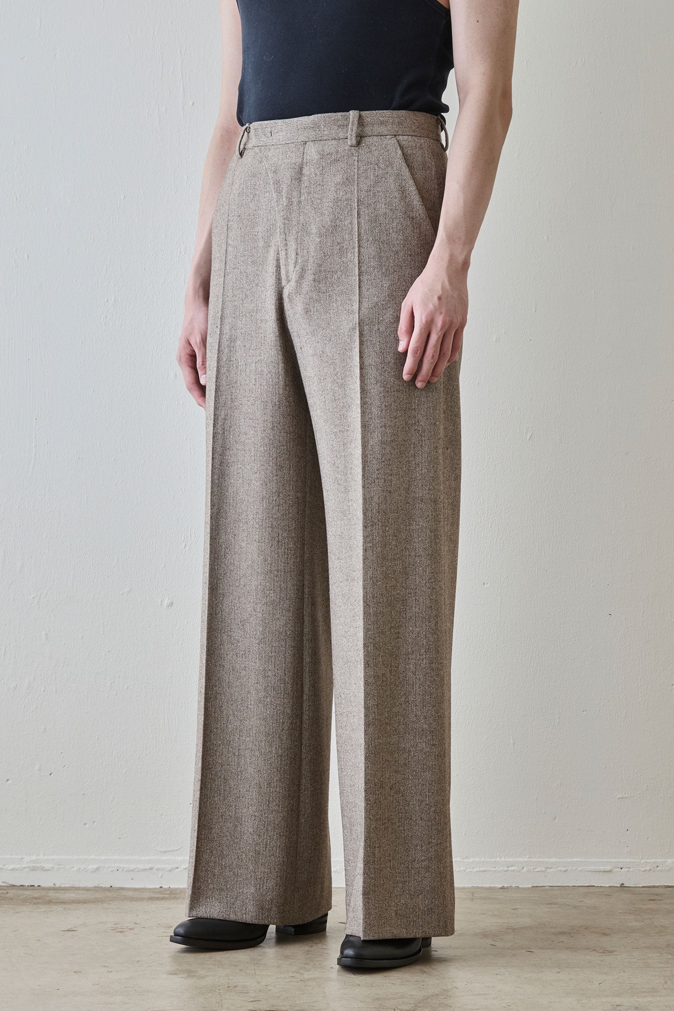 VALAADO ベージュ ワイドスラックス VALAADO BAG ベージュ ワイド