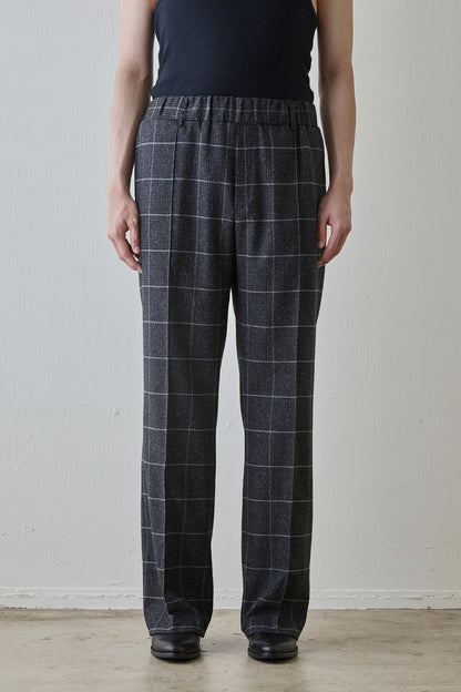 REL / SILK BRAND WINDOWPANE CHECK - BLACK