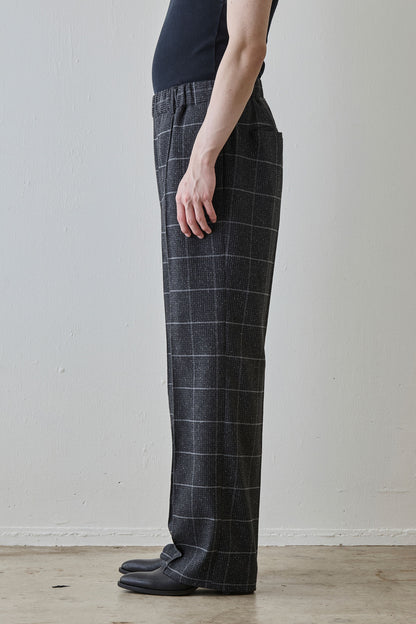 REL / SILK BRAND WINDOWPANE CHECK - BLACK