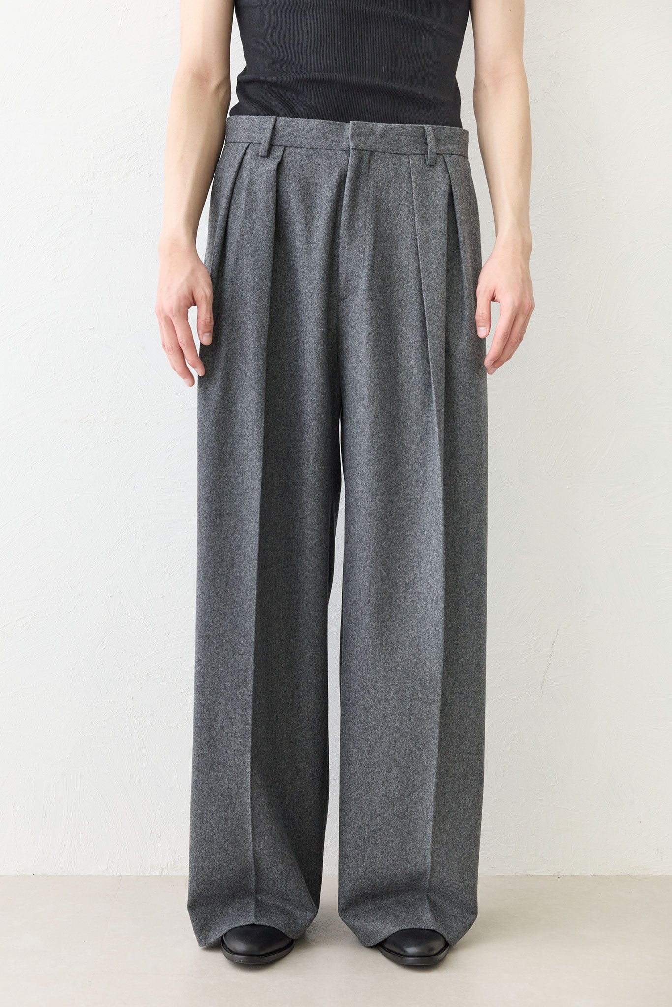 HYP / SUPER100S HYBRID FLANNEL - CHACOAL