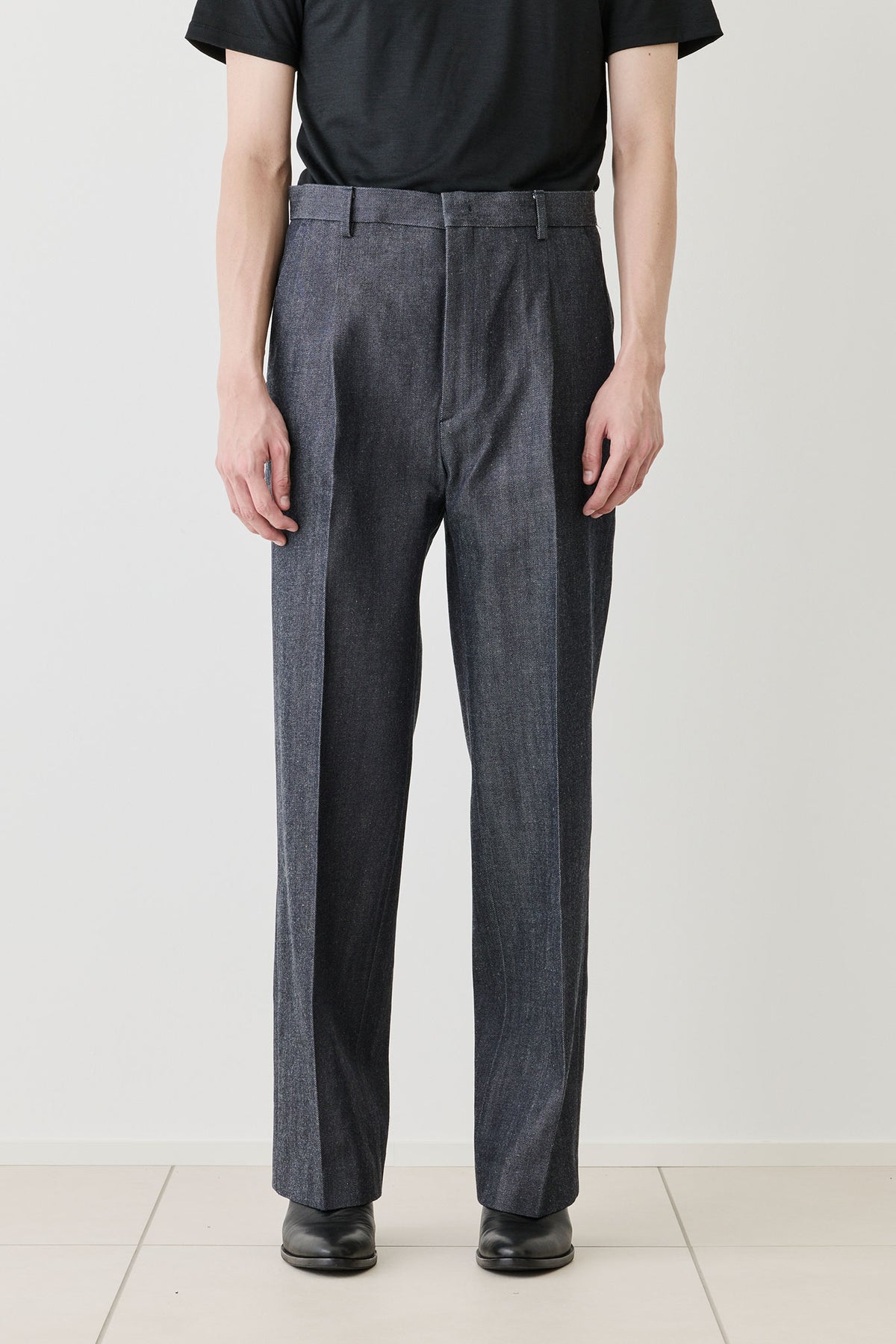 O / COMBED COMPACT DENIM - INDIGO