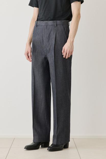 O / COMBED COMPACT DENIM - INDIGO