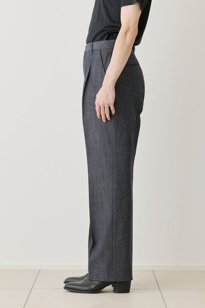 O / COMBED COMPACT DENIM - INDIGO