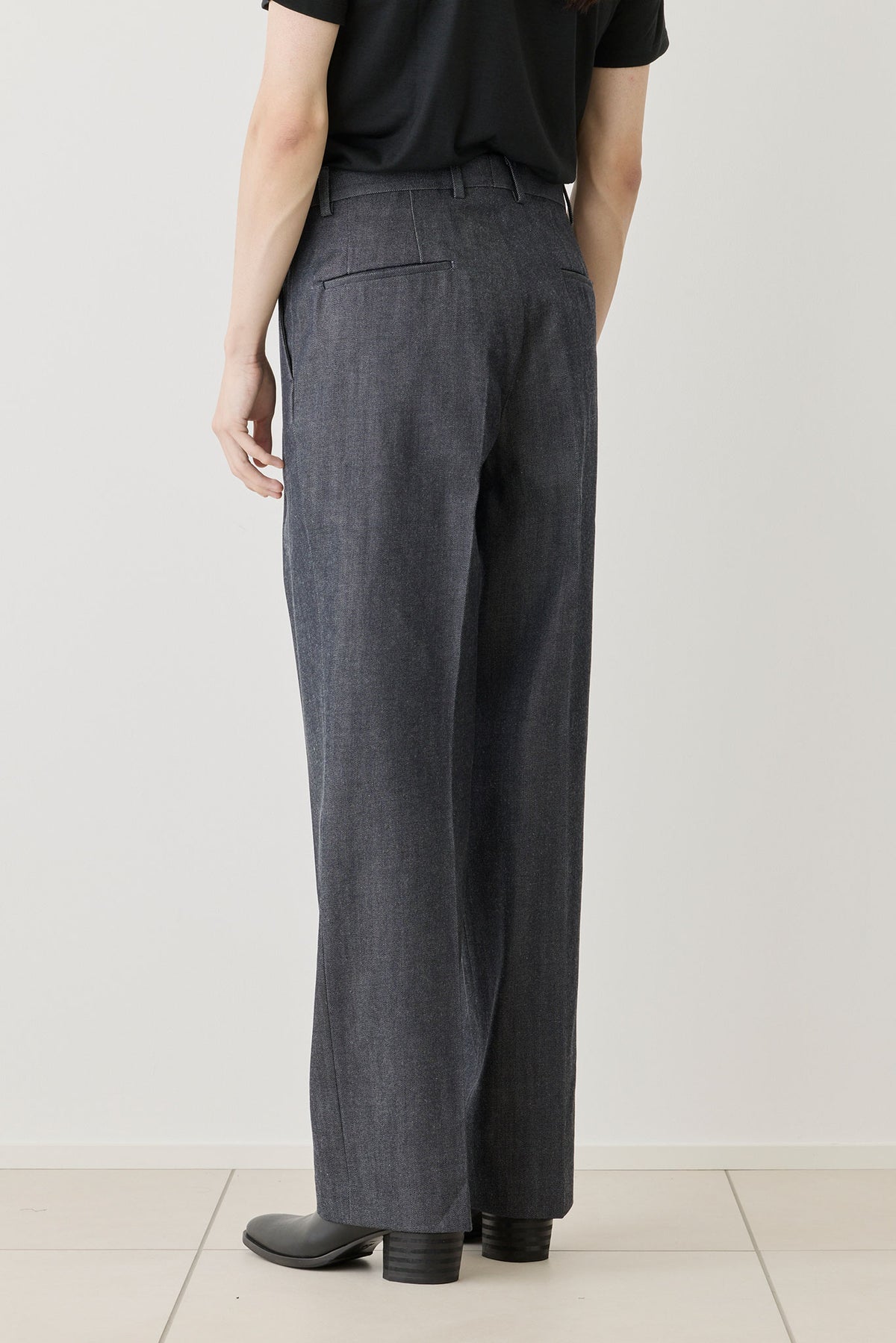 O / COMBED COMPACT DENIM - INDIGO
