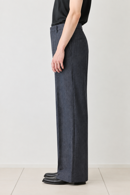 BAG / COMBED COMPACT DENIM - INDIGO