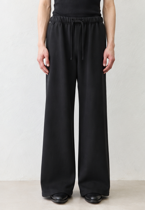 COM / VINTAGE LIKE FRENCH TERRY - BLACK